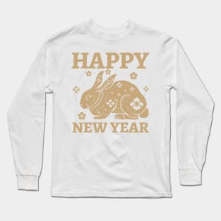 Golden Rabbit New Year Long Sleeve T-Shirt